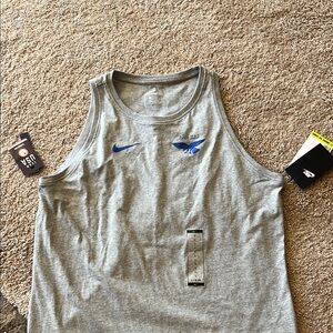 Nike Gray Tank Top with Blue Accents